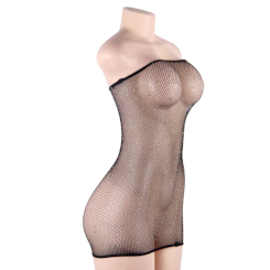 Queen lingerie - net body dress with diamonds s/l 3