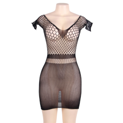 Queen lingerie - short sleeve net body dress s/l 3