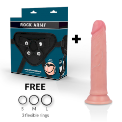 Rockarmy - valjaat + liquid silikoni dildo premium avenger 19cm 1