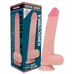 Rockarmy - arn s + liquid silikoni dildo premium kingcobra 24 cm -o- 4.77 cm 9