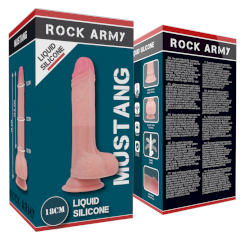 Rockarmy - liquid silikoni premium mustang realistinen 18 cm -o- 4.14 cm 5