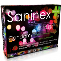 Saninex Condoms Music Dotted 144 Pcs