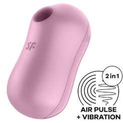 Satisfyer - cutie heart air pulse stimulaattori & vibraattori  sininen