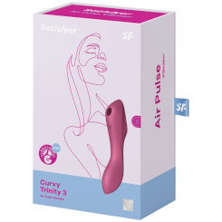 Satisfyer - curvy trinity 3 air pulse vibraattori red 2