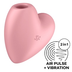 Satisfyer - cutie heart air pulse stimulaattori & vibraattori  sininen