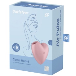 Satisfyer - cutie heart air pulse stimulaattori & vibraattori  pinkki 3