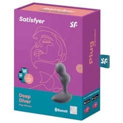 Satisfyer - deep diver värisevä plugi app  harmaa 3