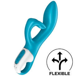 Satisfyer - vulva lover 2 air pulse stimulaattori & vibraattori  sininen