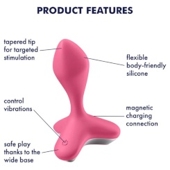 Satisfyer - game changer plugi vibraattori  pinkki 3