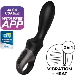 Satisfyer - trendsetter värisevä plugi app  musta