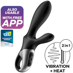 Satisfyer - trendsetter värisevä plugi app  musta