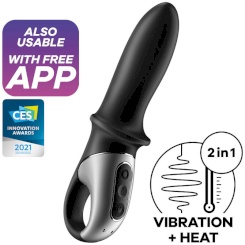 Satisfyer - trendsetter värisevä plugi app  musta