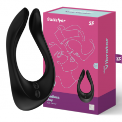 Satisfyer Double Joy + Sovellus - Musta