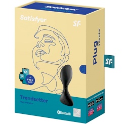 Satisfyer - trendsetter värisevä plugi app  musta 3