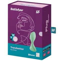 Satisfyer - trendsetter värisevä plugi app  vihreä 3