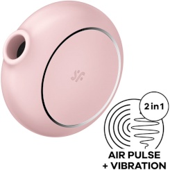 Satisfyer - pro to go 3 tupla air pulse stimulaattori & vibraattori  pinkki