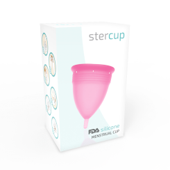 Stercup - fda silikoni kuukuppi  -  l  pinkki 2