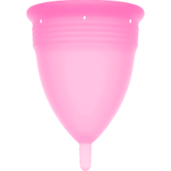 Stercup - fda silikoni kuukuppi  -  l  pinkki 3