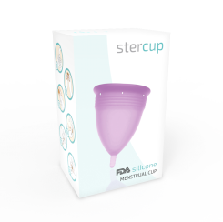 Stercup - fda silikoni kuukuppi  -  l  lila 3