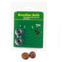 Taloka - 5 brazilian balls mansikka &  kirsikka intimate gel