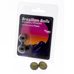 Taloka - 2 brazilian balls mansikka intimate gel