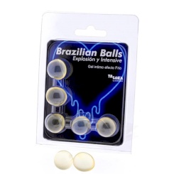 Taloka - 2 brazilian balls mansikka intimate gel