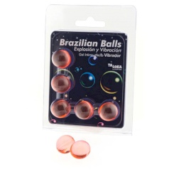 Taloka - 5 brazilian balls cold & värinä effect exciting gel