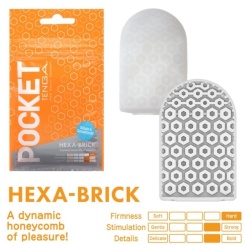 Tenga - Hexa Brick Masturbaattori Pocket