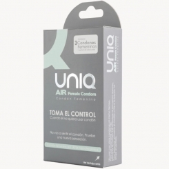 Uniq - air latex free female condom 3 units