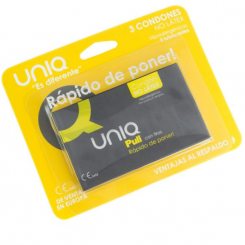 Uniq - pull latex free condoms with strips 3 units 0