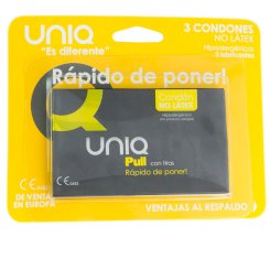 Uniq - lady condom latex free female condoms sukkanauhaliivillä 3 units