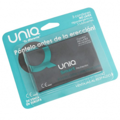Uniq - smart latex free pre-erection condoms 3 units 0