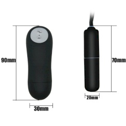 Baile - tangat with värisevä luotivibraattori ja kaukosäädettävä  musta 4